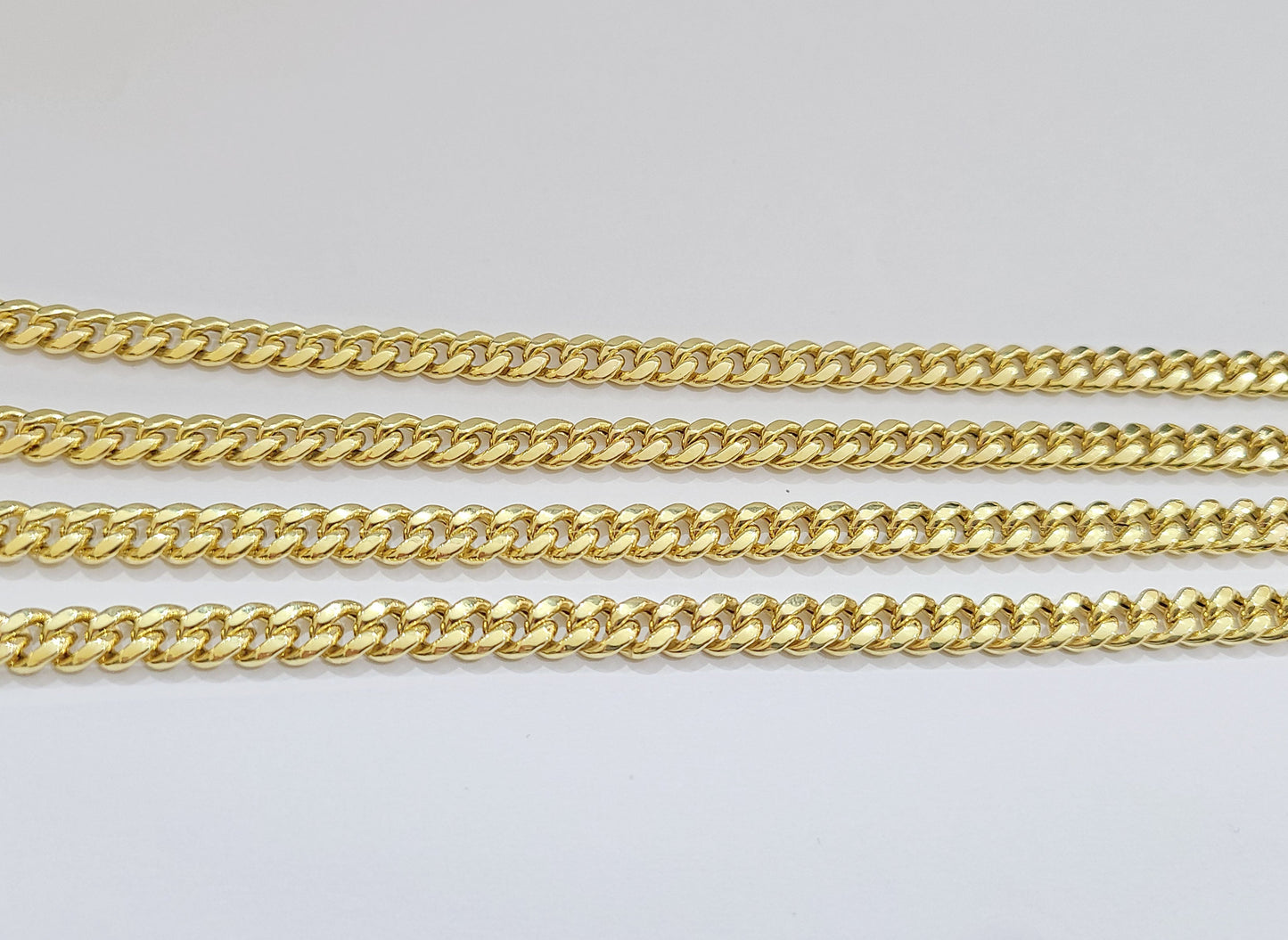 Real 14k Yellow Gold 7mm Miami Cuban Link Chain 22" Necklace Box Lock