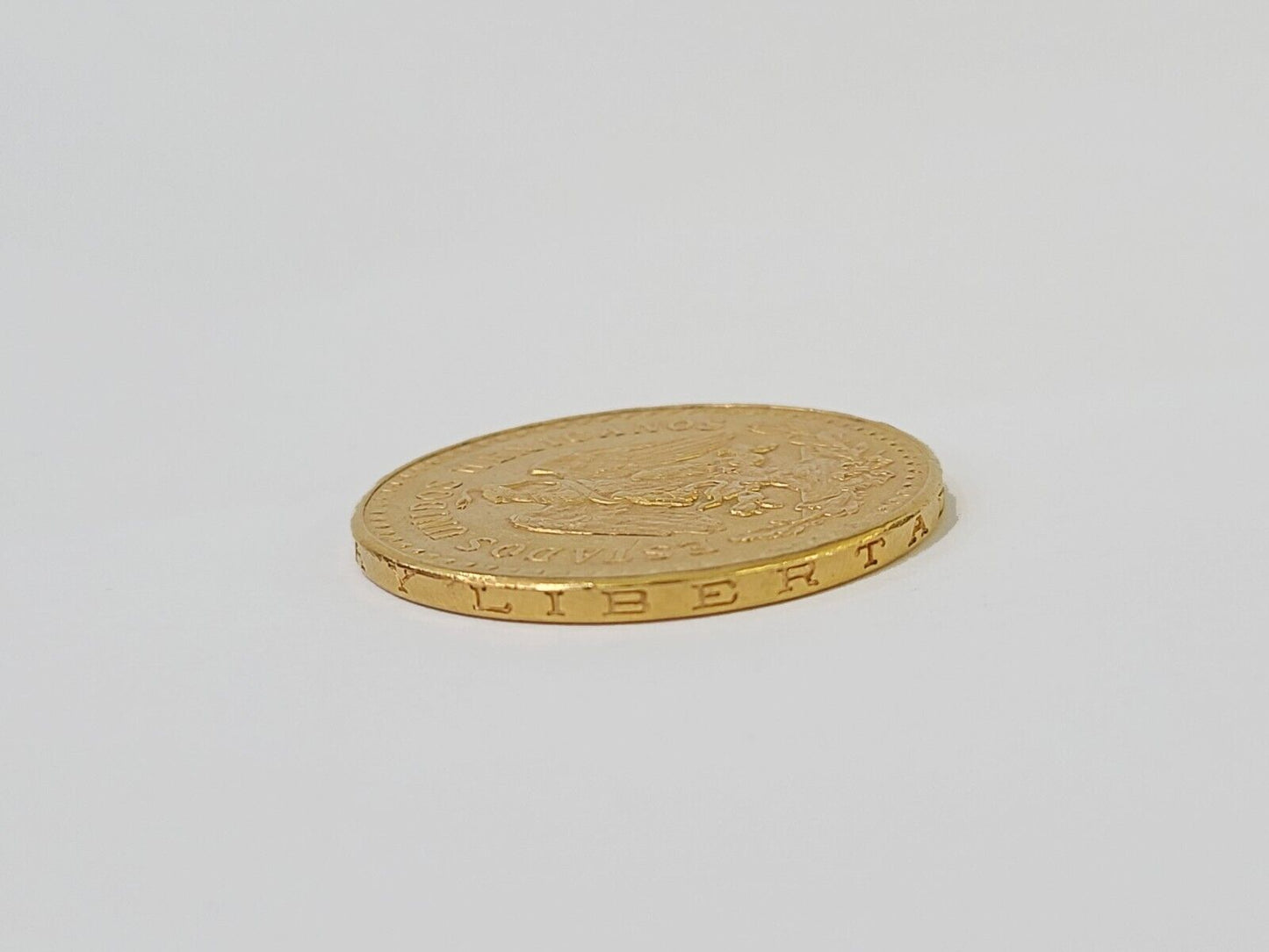 22k Centenario Copy in Solid Yellow Gold 50 Pesos 1947 Mexico/Mexican