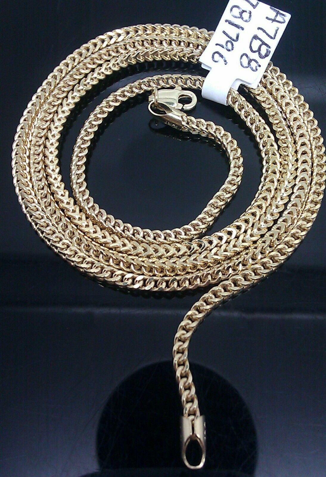 Real 10k yellow Gold Franco Chain 22" Necklace For Men Women Strong