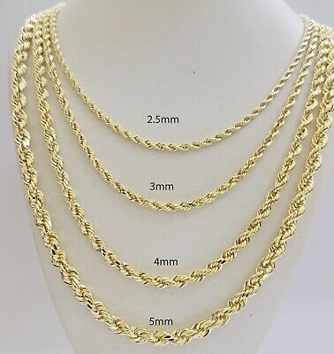 10 Ideas for Accessorizing with a Gold Rope Chain Necklace 3mm-6mm