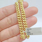 Real 10k Yellow Gold Miami Cuban Link Bracelet 9.5" inch 7mm 10kt Box Lock Men