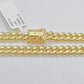 Real 10k Yellow Gold Miami Cuban Link Bracelet 7.5" inch 7mm 10kt Kids and Ladies