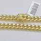 Real 10k Yellow Gold Miami Cuban Link Bracelet 9" inch 8mm 10kt Box Lock Men