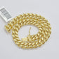 Real 10k Yellow Gold Miami Cuban Link Bracelet 9.5" inch 8mm 10kt Box Lock Men
