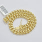 Real 10k Yellow Gold Miami Cuban Link Bracelet 9" inch 8mm 10kt Box Lock Men