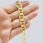 Real 10k Yellow Gold Anchor Mariner Link Bracelet 9 inch 12mm Lobster Lock 10kt