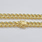 Real 14k Yellow Gold Miami Cuban Link Chain 10mm 20" Necklace Box Lock For Men