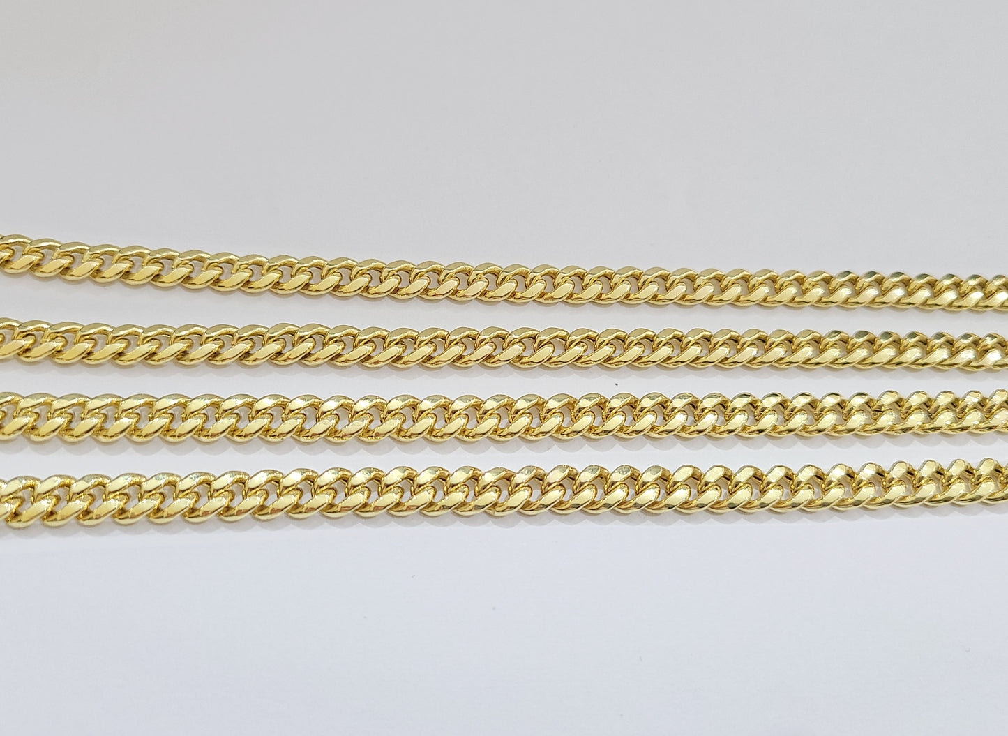 Real 14k Yellow Gold 7mm Miami Cuban Link Chain 18" Necklace Box Lock