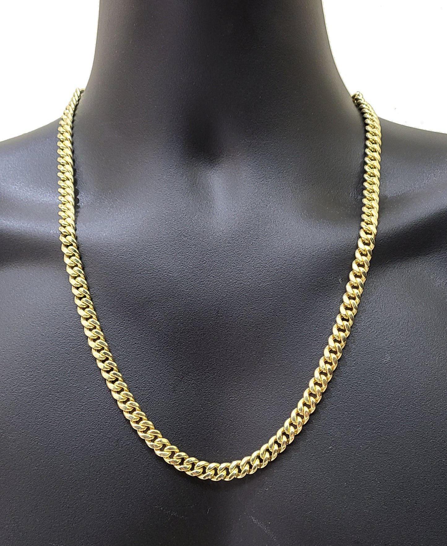 Real 14k Yellow Gold Miami Cuban Link Chain 9mm 30" Necklace Box Lock