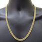 Real 14k Yellow Gold Miami Cuban Link Chain 10mm 24" Necklace Box Lock For Men