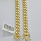 Real 14k Yellow Gold Miami Cuban Link Chain 9mm 26" Necklace Box Lock