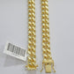 Real 14k Yellow Gold Miami Cuban Link Chain 9mm 28" Necklace Box Lock