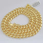 Real 14k Yellow Gold Miami Cuban Link Chain 9mm 28" Necklace Box Lock