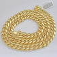 Real 14k Yellow Gold Miami Cuban Link Chain 9mm 26" Necklace Box Lock