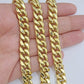 Real 14k Yellow Gold Miami Cuban Link Chain 9mm 28" Necklace Box Lock