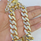 Real 10k Royal Monaco Chain 15mm Diamond Cut 24 inches Yellow Gold Necklace