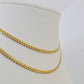 18k Solid Miami Cuban Chain Yellow Gold 3mm 28" Inches Genuine Necklace Real