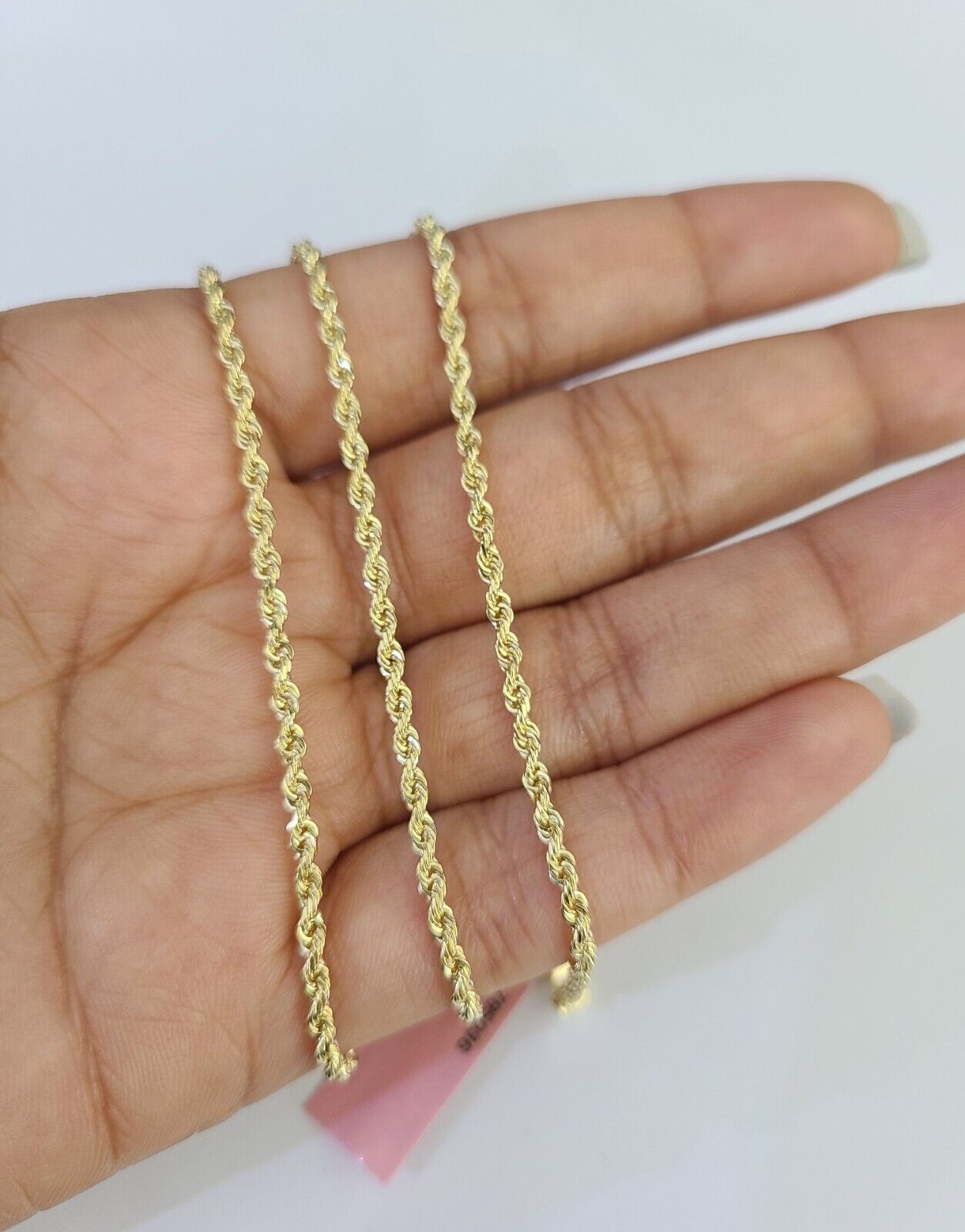 14k Solid Rope Chain Necklace 2mm 16"-24" Inch Yellow Gold Men Women 14Kt