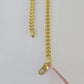 14K Franco Chain Necklace 4mm 26 Inch Real 14KT Men Women Yellow Gold