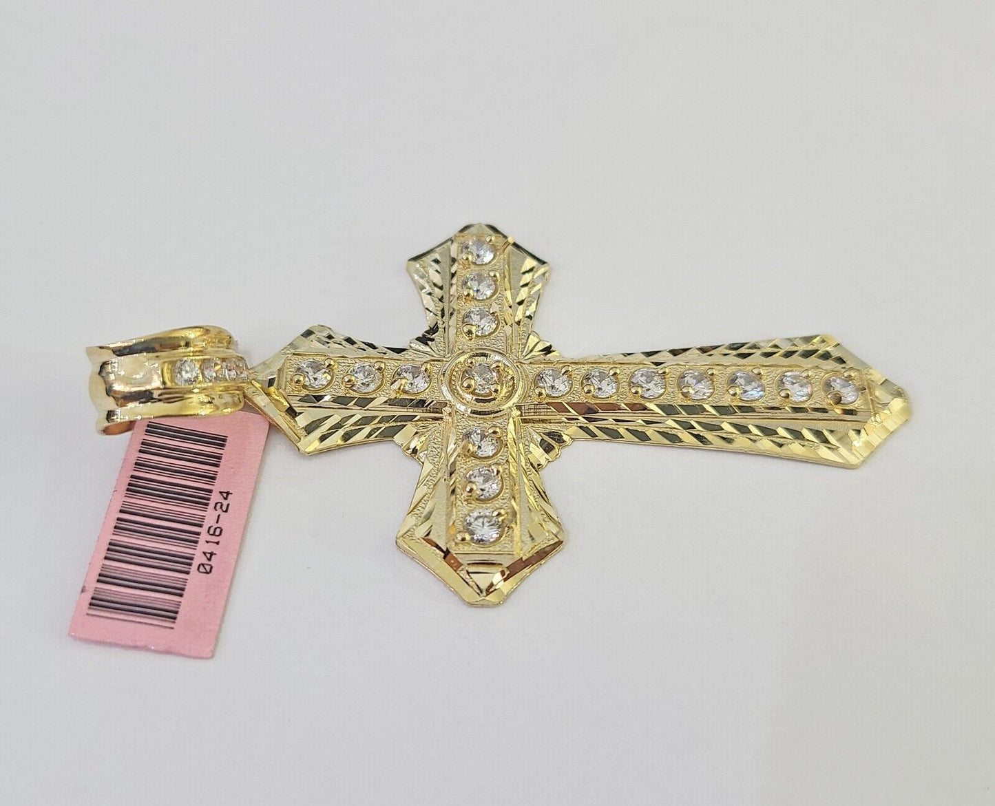 14k Jesus Christ Cross Charm Pendant Yellow Gold REAL Genuine 14kt