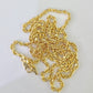 18k Real Solid Rope Chain Yellow Gold 3mm 26" Inch Genuine 18kt Necklace