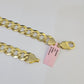 14k Cuban Curb Link Chain Solid Yellow Gold Necklace 11mm 20"-30" Inch Real