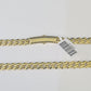 Real 10k Royal Monaco Chain 6mm 20 inches Yellow Gold Necklace Men Women