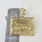 10K Franco Chain Last supper Pendant Charm Necklace 20"-26" 2.5mm Yellow Gold