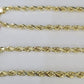 14k Real Rope Chain Yellow Gold 6mm 18"-28" Inch Men Women Genuine Necklace