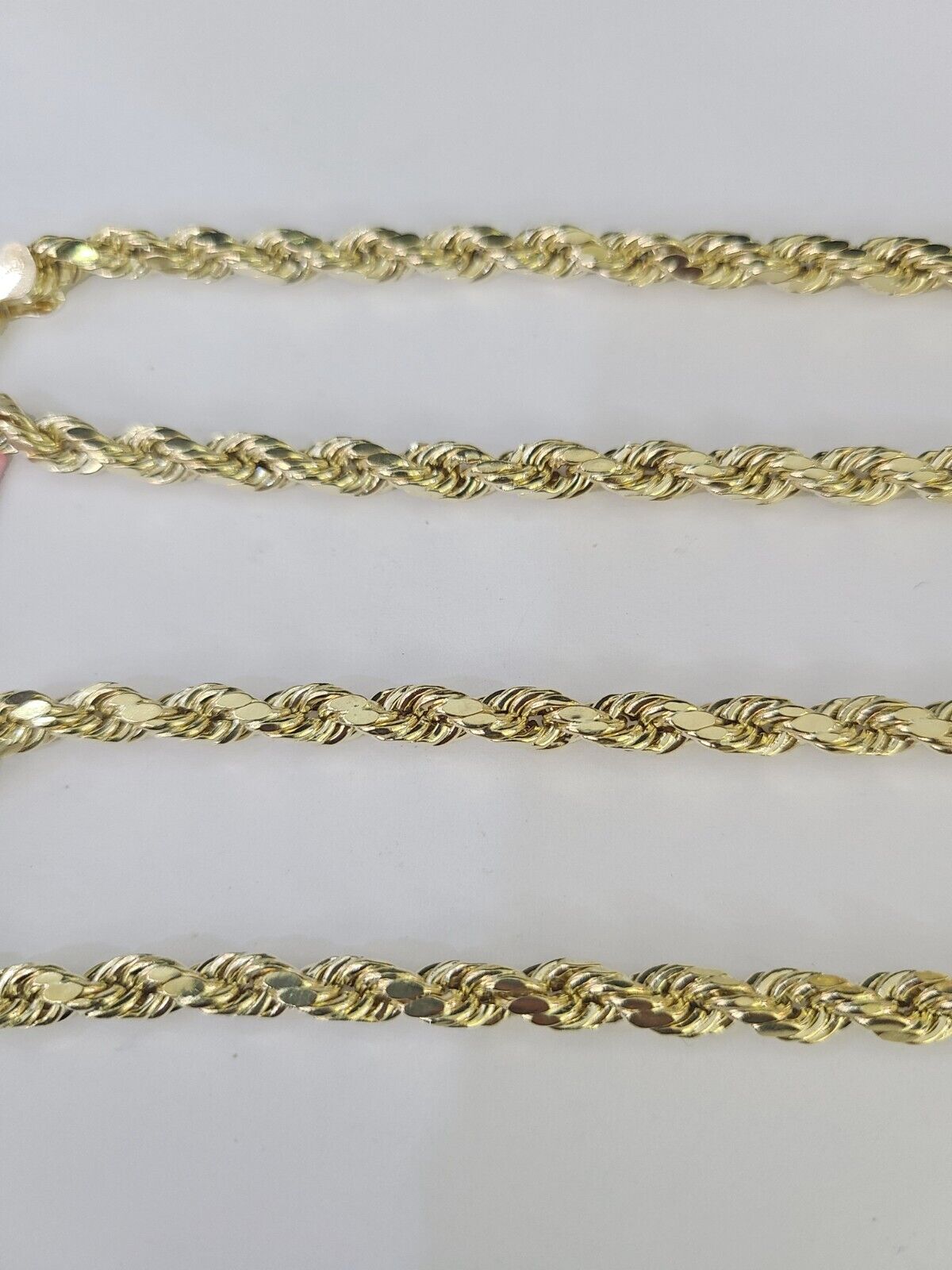 14k Real Rope Chain Yellow Gold 6mm 18"-28" Inch Men Women Genuine Necklace