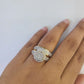 REAL 14k Diamond Ring Yellow Gold Ladies Men Trio SET Wedding Engagement Genuine