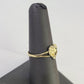 Real 10k Nugget Heart Ring Band Wedding Engagement Women Yellow Gold