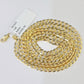 Real 10k Yellow Gold Cuban Curb Link chain 4mm 18-26Inch SOLID Necklace DISCOUNT