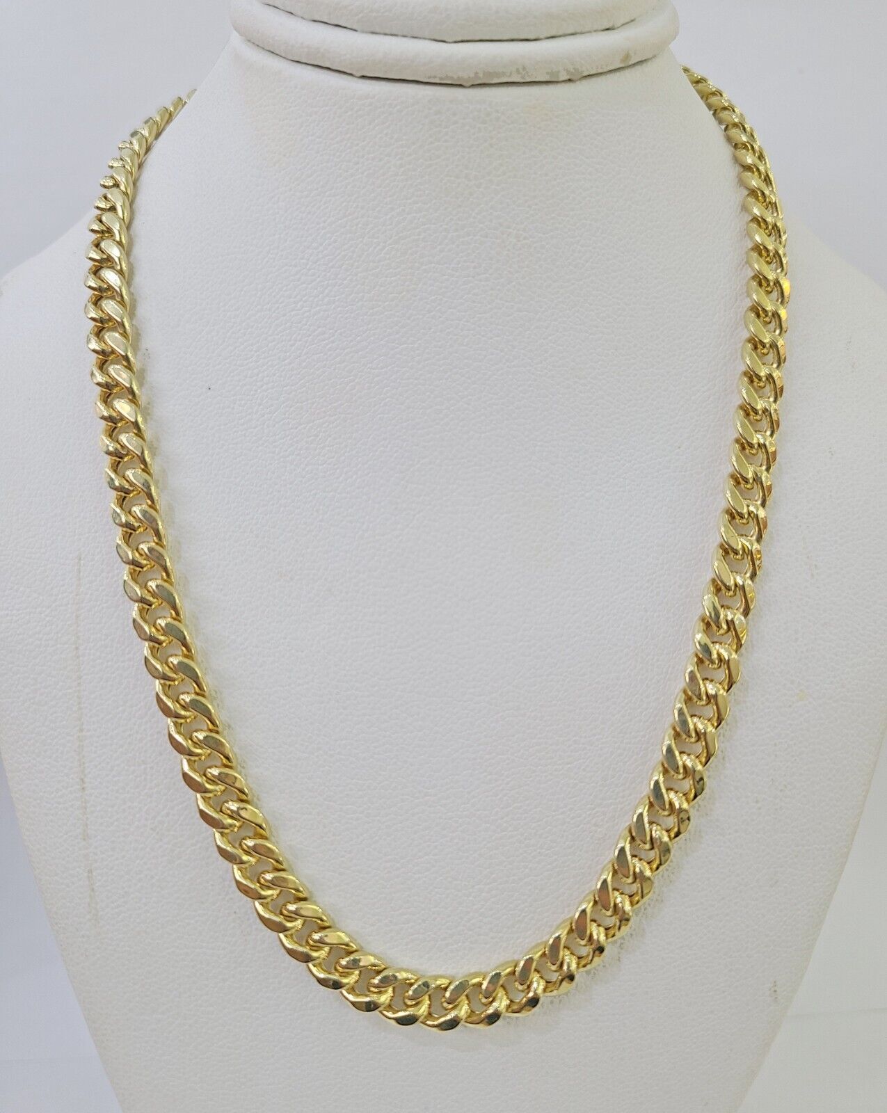 14k 6mm Miami Cuban Link Chain Yellow Gold Necklace 18"-26" Inches Real