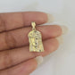 10k Rope Chain Jesus Head Pendant 18"-30" Yellow Gold Set Charm Necklace 3mm