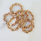 10k Solid Rose Gold Rope Chain Necklace 24" Inches 7mm Diamond Cut