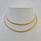 18k Solid Miami Cuban Necklace Chain Yellow Gold 4mm 28" Inch Genuine Real