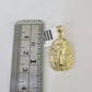 10K Franco Chain Pharaoh Pendant Charm Necklace 16"-24" 2mm Gold SET Yellow