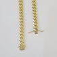 Real 10K Royal Monaco Chain Box Clasp 9mm Gold Necklace 10Kt 24" Genuine