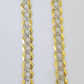 10k Yellow Gold chain Cuban Curb Link Solid Necklace REAL 12mm 20"-30" DISCOUNT