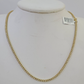 10k Diamond Chain Necklace Yellow Gold Men Women Real Genuine