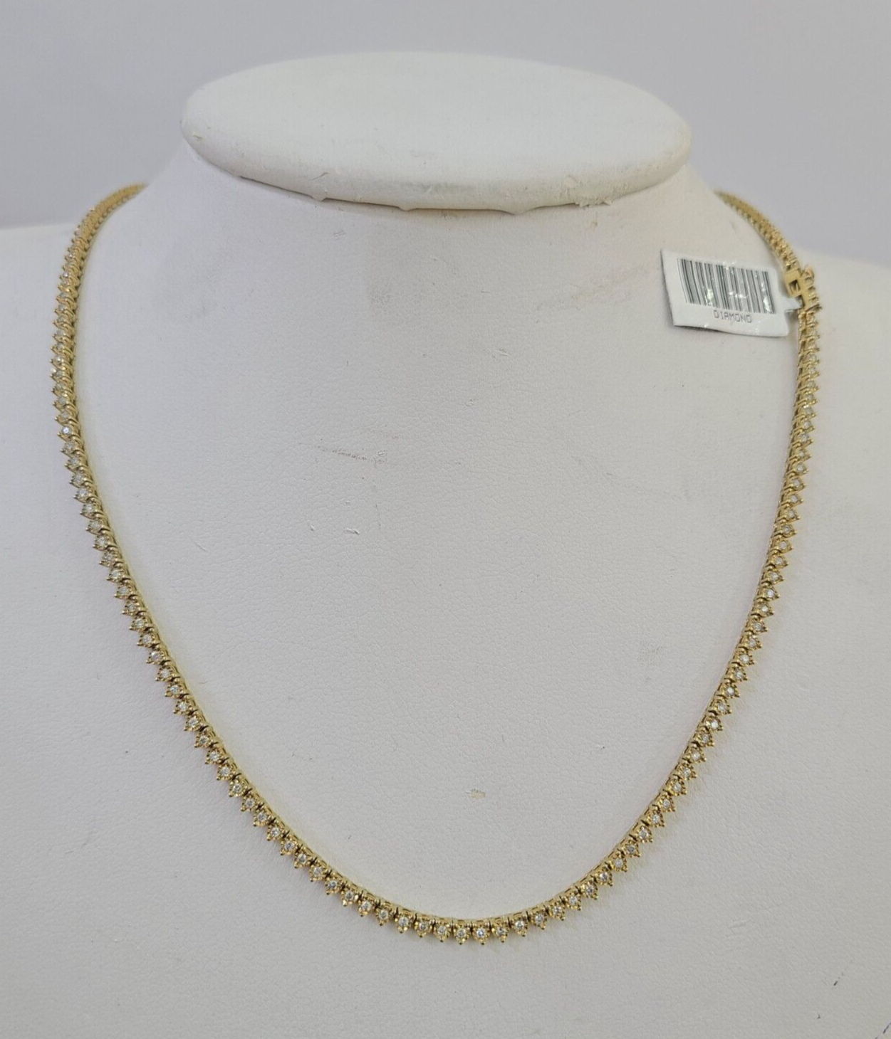 10k Diamond Chain Necklace Yellow Gold Men Women Real Genuine