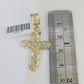 10k Milano Rope Chain Jesus Cross Charm Necklace SET 3mm 18" 20" 22" 24"