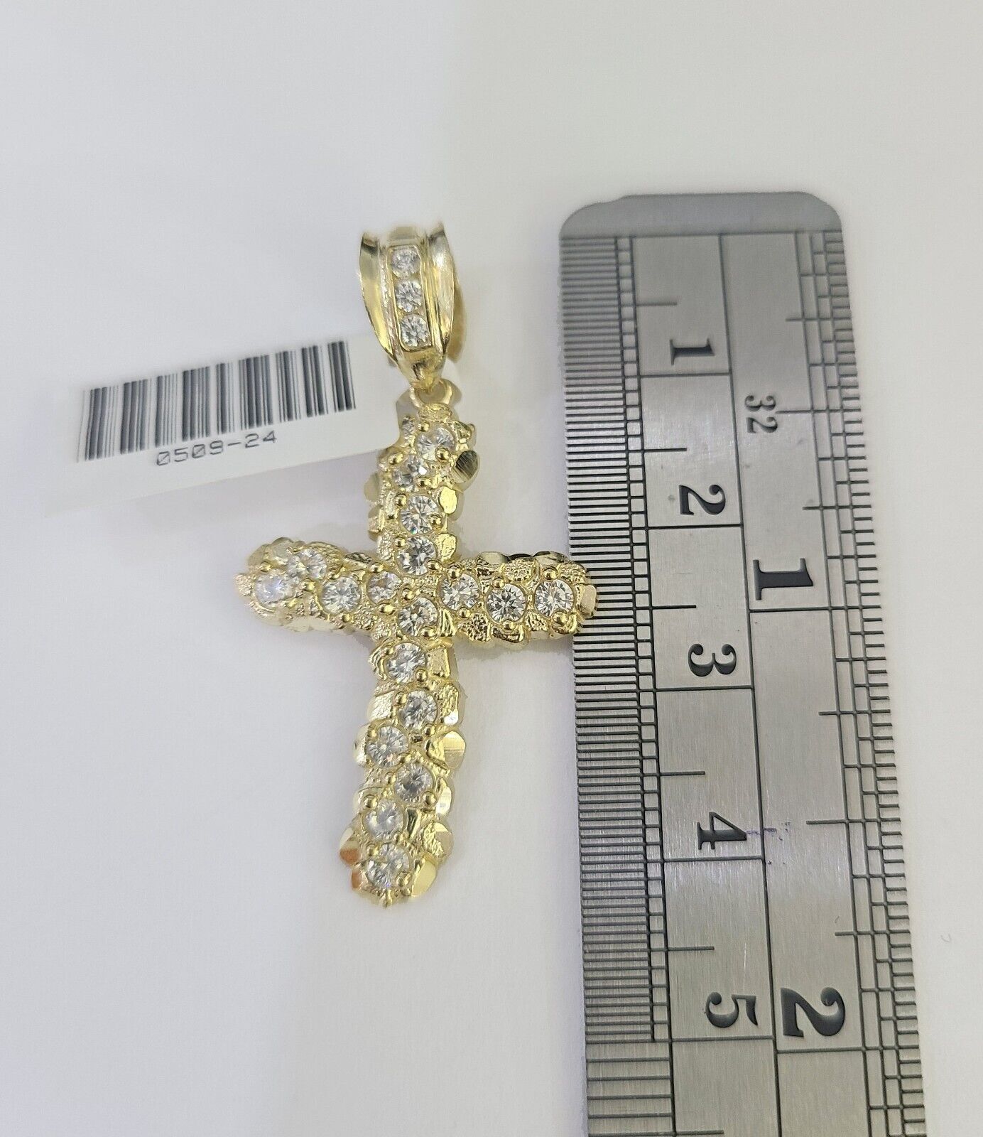 10k Milano Rope Chain Jesus Cross Charm Necklace SET 3mm 18" 20" 22" 24"