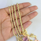 Real 14k Gold Rope Chain Necklace 2mm 2.5mm 3mm 4mm Yellow 14kt Men Women