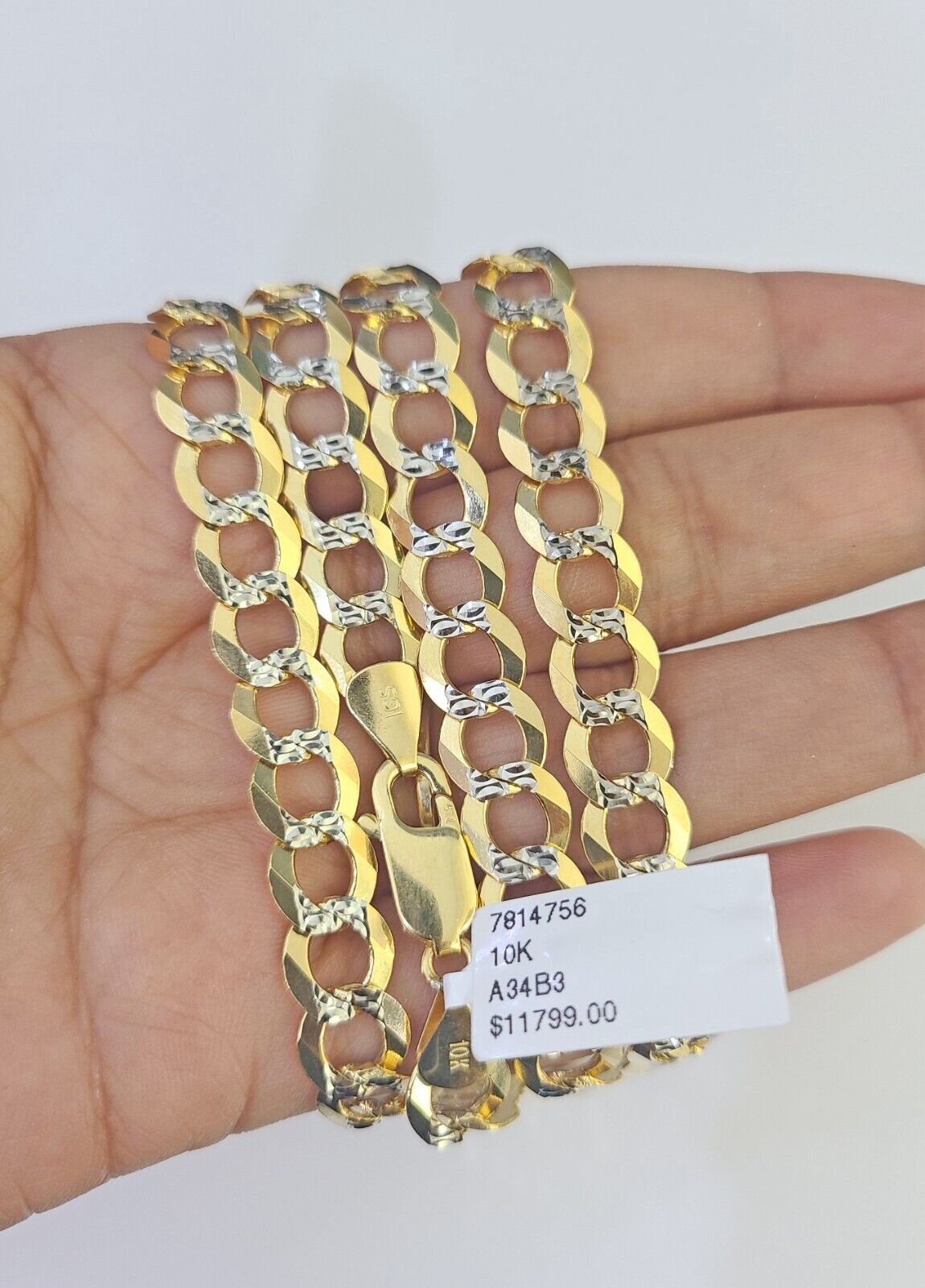 10k Cuban Curb Chain Link Solid Necklace Yellow Gold REAL 8mm 20"-30" Real