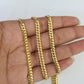 18k Solid Miami Cuban Necklace Chain Yellow Gold 4mm 20" Inch Genuine Real