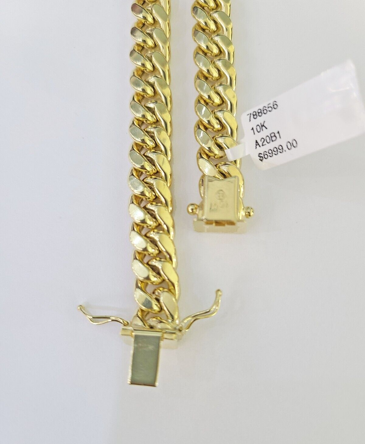 Real 10k Miami Cuban Link Bracelet Gold 9mm 9.5" Box Lock 10kt Yellow Gold