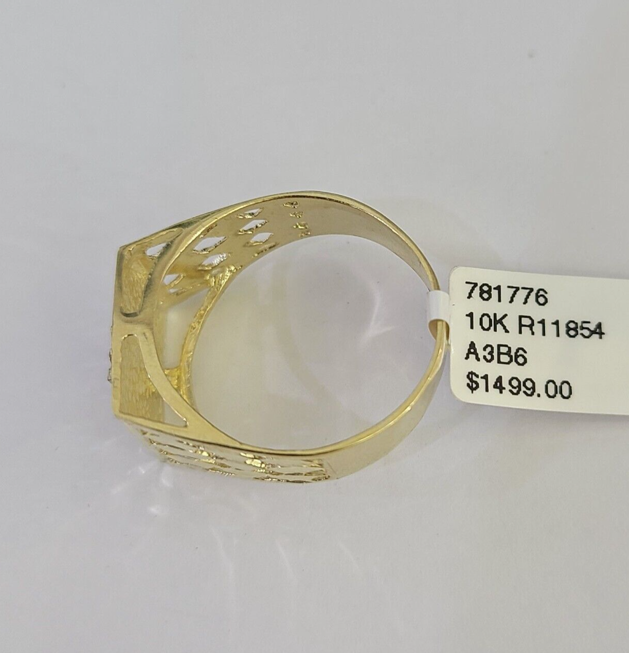 Real 10k Initial G Casual Ring Alphabet Yellow Gold 10kt Genuine