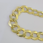 14K Real Yellow Gold Cuban Curb Bracelet Solid 14mm Link 8.5" inch Genuine